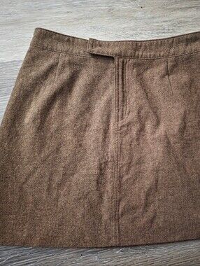 American Eagle Outfitters Tan/Brown Wool-Blend Skirt
